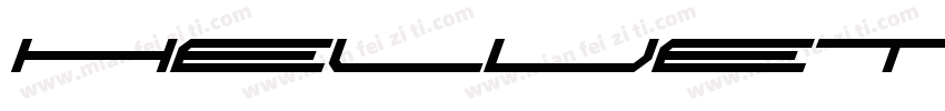 Helvetica Bold Obliq字体转换